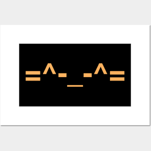 ASCII Cat (Orange) Posters and Art